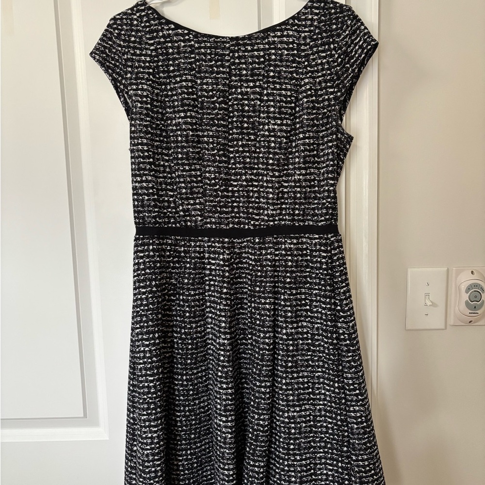 Elegant Black and White Women's Dress